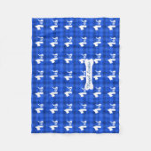 Westieの王室のな王冠 フリースブランケット (正面)