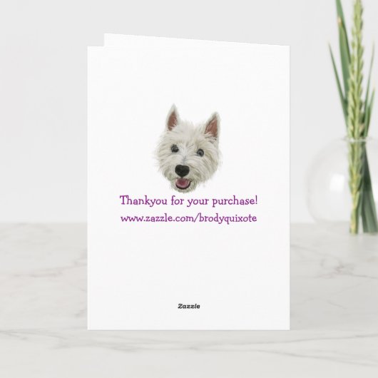 Westieの知恵! Guidの運! カード (裏面)