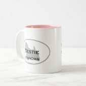 Westieの祖母 ツートーンマグカップ (正面左)