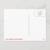 Westieの赤いバラのバレンタインのデザイン シーズンポストカード (裏面)