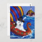 Westieの郵便はがき ポストカード (正面/裏面)