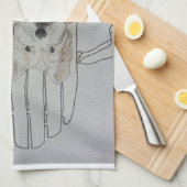 Westieの2人の友達 キッチンタオル (四つ折り)