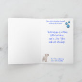 Westieはそれが挨拶カスタマイズ可能な休日の-雪が降るようにしました シーズンカード (内部)