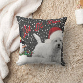 Westieはそれが枕雪が降るようにしました クッション (ブランケット)