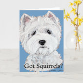 Westieはリスを得ましたか。 カード (黄色い花)