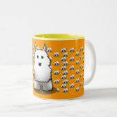 Westieパターンマグ ツートーンマグカップ (正面右)