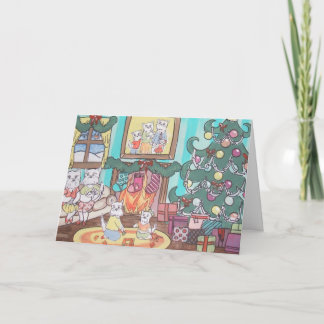 westie家族のクリスマス シーズンカード