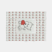 Westie愛 フリースブランケット (正面(横))