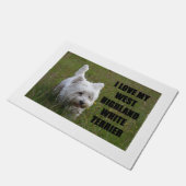 westie愛w pic ドアマット (アングル)