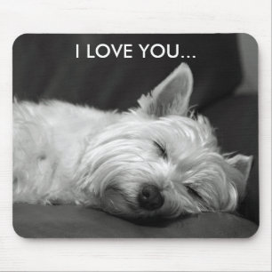 Westie犬のマウスパッド- I愛… マウスパッド