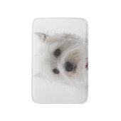 Westie犬ペット睡眠の敷物または食糧マットの家の装飾 バスマット (正面縦)