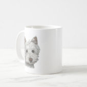 Westie犬 コーヒーマグカップ (正面左)