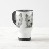 Westie犬 トラベルマグ (正面左)