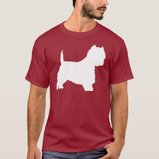 Westie犬(白い) Tシャツ (正面)