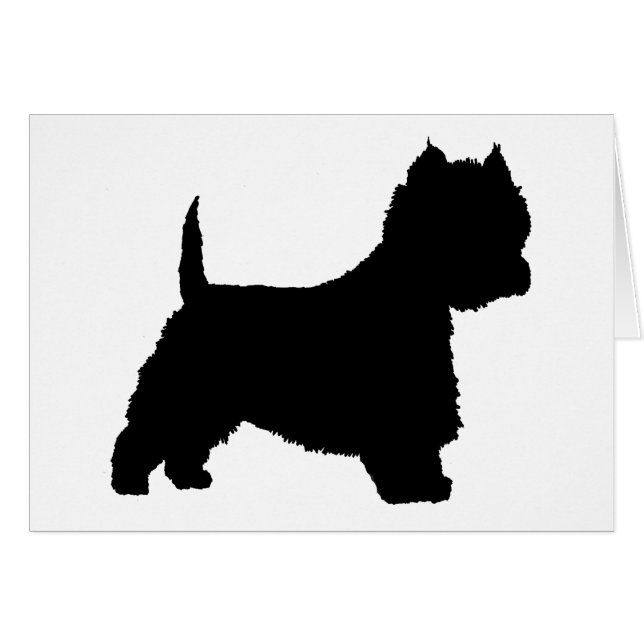 Westie犬(黒) (正面横)