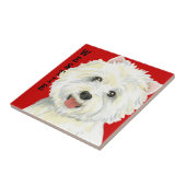 Westie色のブロック タイル (側面)