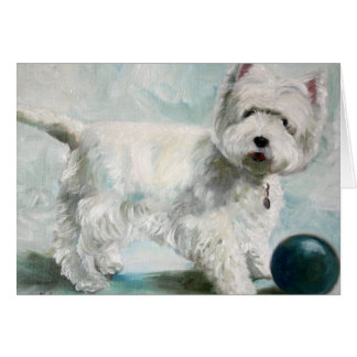 Westie西の高地テリア犬カード