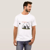Westie (…おどけ者、おどけ者、おどけ者…) Tシャツ (正面フル)