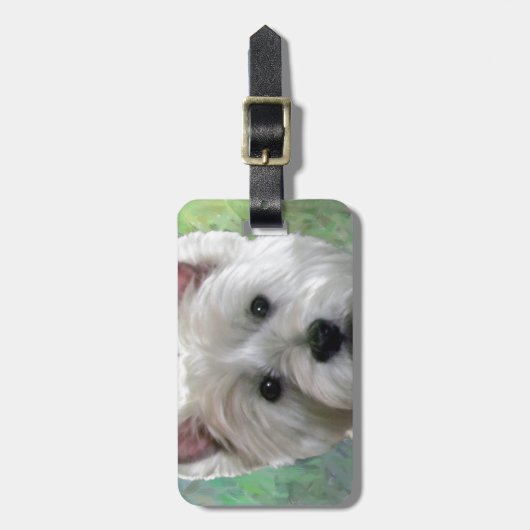 WESTIE ラゲッジタグ (正面縦)