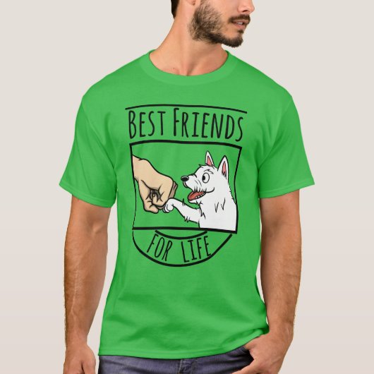 Westie Best Friends For Life family Tシャツ (正面)