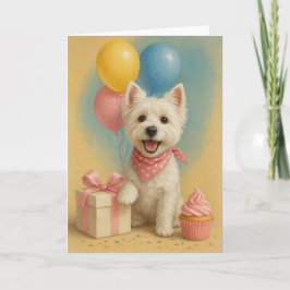 Westie Birthday カード