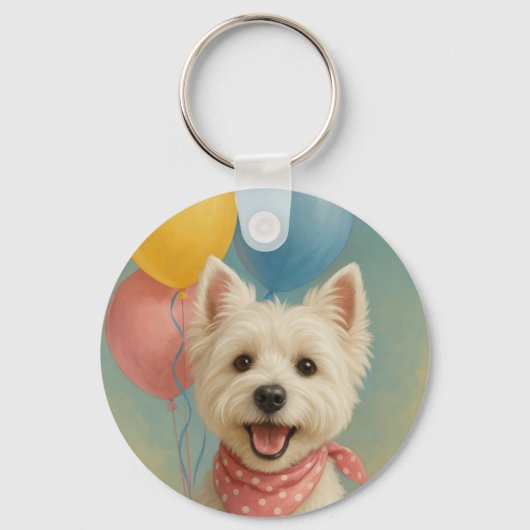 Westie Birthday キーホルダー (裏面)
