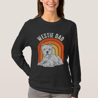 Westie Dad Dog Dad West Highland White Terrier Tシャツ