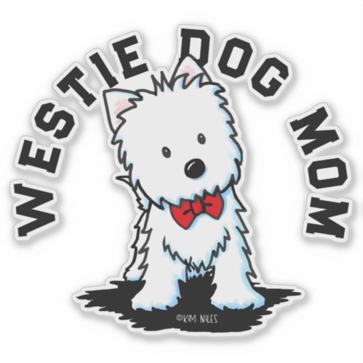 Westie Dog シール (正面)