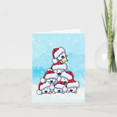 Westie Dog Christmas Tree  カード (正面)