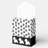 Westie Favor Box Paw印刷タイトルなし フェイバーボックス (オープン)