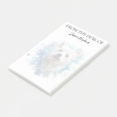 Westie Lover Monogrammed Dog ポストイット (アングル)