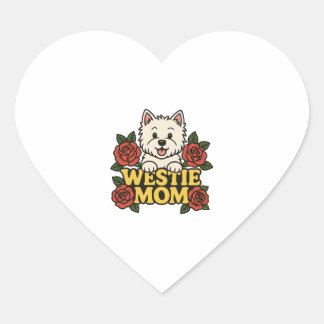 Westie Mom ハートシール