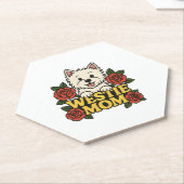 Westie Mom ペーパーコースター (アングル)