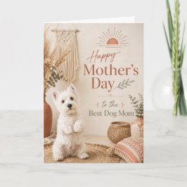 Westie Mother's Day Card カード