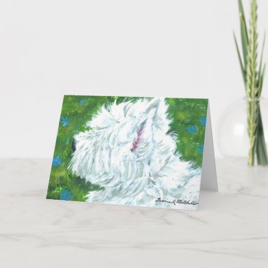 WESTIE Notecard カード (正面)