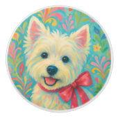 Westie Pull Knobs セラミックノブ (正面)