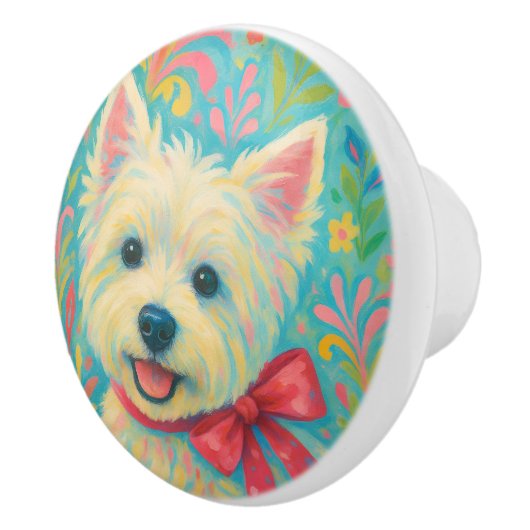 Westie Pull Knobs セラミックノブ (右)