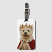 Westie Queen ラゲッジタグ (正面縦)