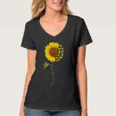Westie Sunflower Tシャツ (正面)