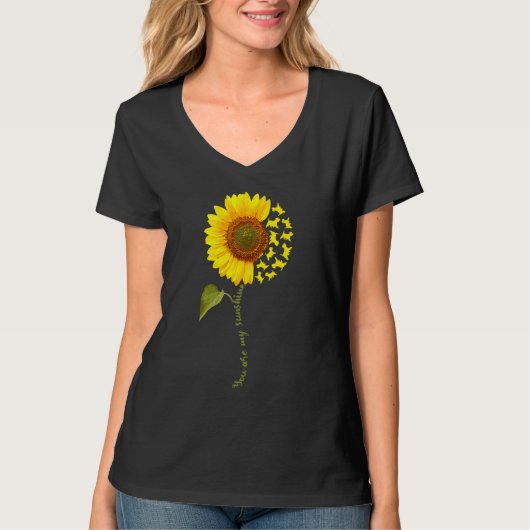 Westie Sunflower Tシャツ (正面)
