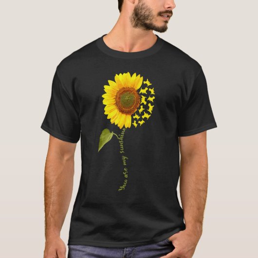 Westie Sunflower Tシャツ (正面)