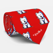 Westie Terrier Red Neck Tie (2011) ネクタイ (ロール)