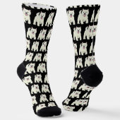 Westie West Highland White Terrier ソックス (傾斜あり)