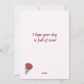 Westie with Roses Valentine's Card シーズンカード (裏面)