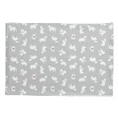 Westiesのよくはしゃぐな枕カバー 枕カバー (裏面)