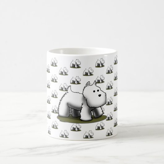 Westiesパターンマグ コーヒーマグカップ (中央)