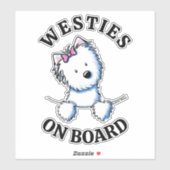 WESTIES ON BOARDシール シール (シート)