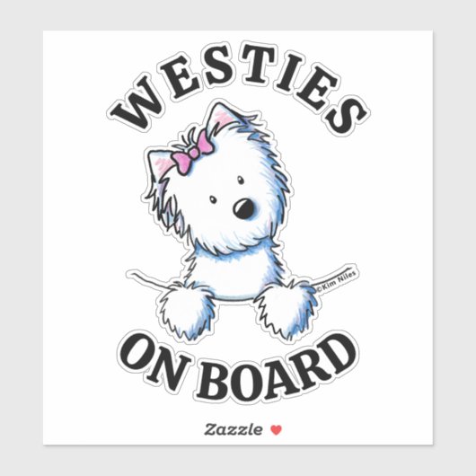WESTIES ON BOARDシール シール (シート)