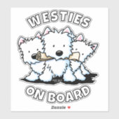 WESTIES ON BOARDシール シール (シート)
