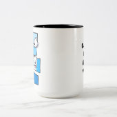 Westievision Westie Terrier Lover  ツートーンマグカップ (中央)